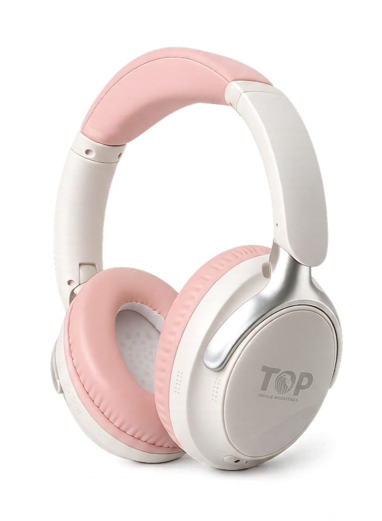 سماعة رأس بلوتوث T4001 من TOP مع مايك – عزل ضوضاء، بطارية تدوم 8 ساعات، منفذ 3.5mm، دعم كارت ميموري TF، صوت باس قوي