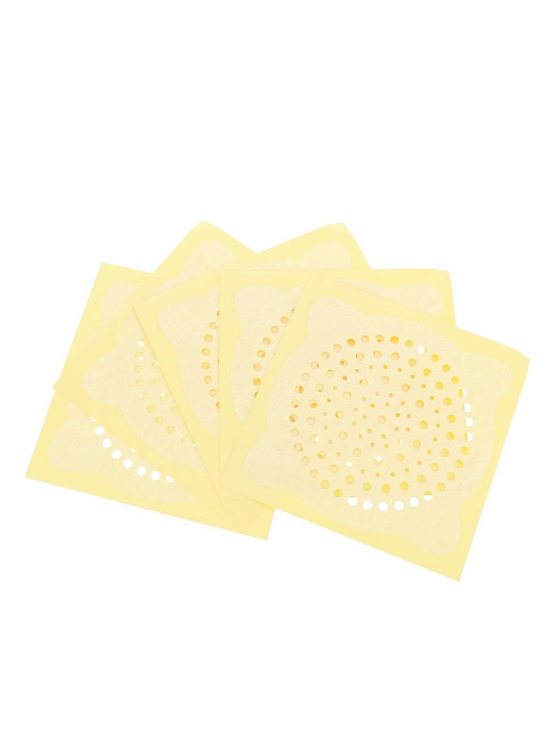 50pcs Disposable Sink Strainer Shower Drain Sticker Floor Filter Paper Cover Hair Stoppers Catchers for Kitchen Bathroom Bath Tub 13X13CM - Image 1