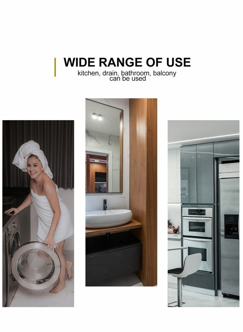 50pcs Disposable Sink Strainer Shower Drain Sticker Floor Filter Paper Cover Hair Stoppers Catchers for Kitchen Bathroom Bath Tub 13X13CM - Image 3