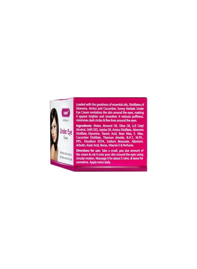 Sunny Under Eye Cream(50 Gm) & Anti Aging Lotion(80 Ml) ; Revitalizes Skin Around The Eyes ; Reduces Puffiness Minimizes Dark Circles ; Reduces Ageing Signs & Gives Younger Look By Restoring Skin Moisture - Image 3
