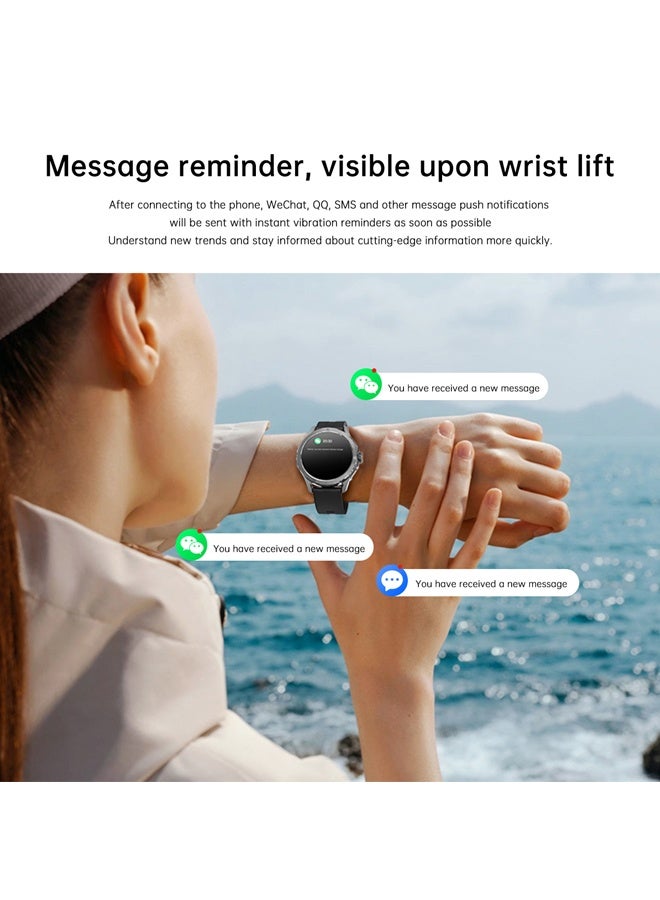 RollsTimi  Smart Watch for Men Women(Answer/Make Calls), HD Screen Fitness Tracker IP67 Waterproof 100+ Sport Modes, Heart Rate Sleep Monitor, Pedometer（Black） - Image 5