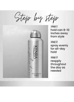 Kenra Kenra Platinum Heat Block Spray 22 | Heat Protecting Hairspray | High Hold For Ultimate Style Longevity | Clean Release From Hot Tools | All Hair Types  - Image 3