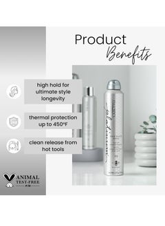 Kenra Kenra Platinum Heat Block Spray 22 | Heat Protecting Hairspray | High Hold For Ultimate Style Longevity | Clean Release From Hot Tools | All Hair Types  - Image 4