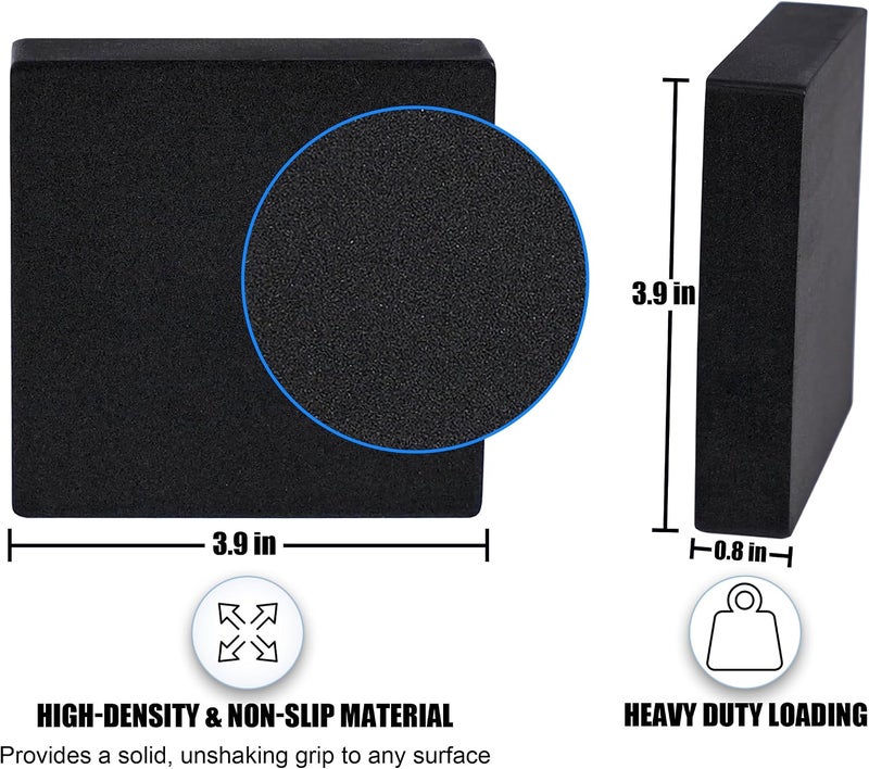MyLifeUNIT Shock Absorbing Washer Pads, Anti-Vibration Mat Protector for Washing Machine, Dryer, Treadmill (8 Pack) - Image 4