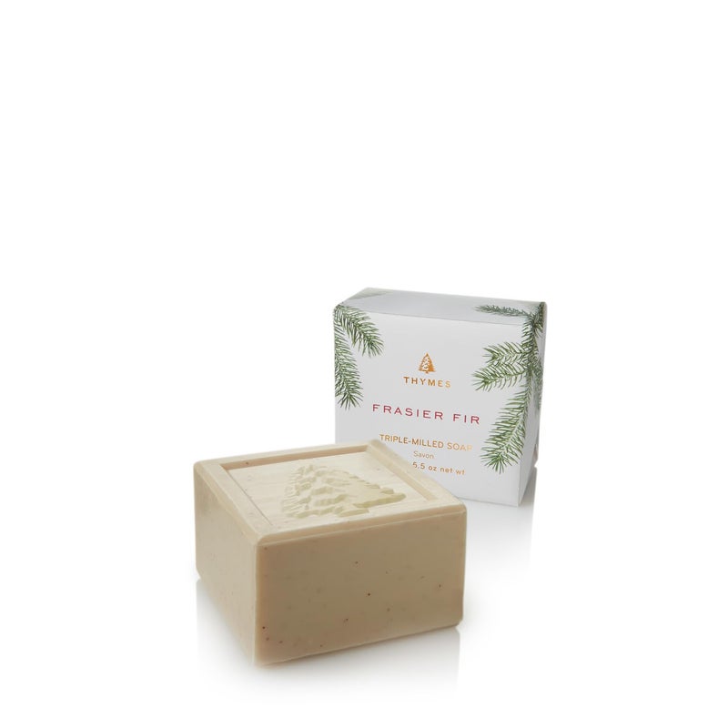 Thymes Frasier Fir Bar Soap  Pine Tree Scented Hand and Body Soap 55 oz
