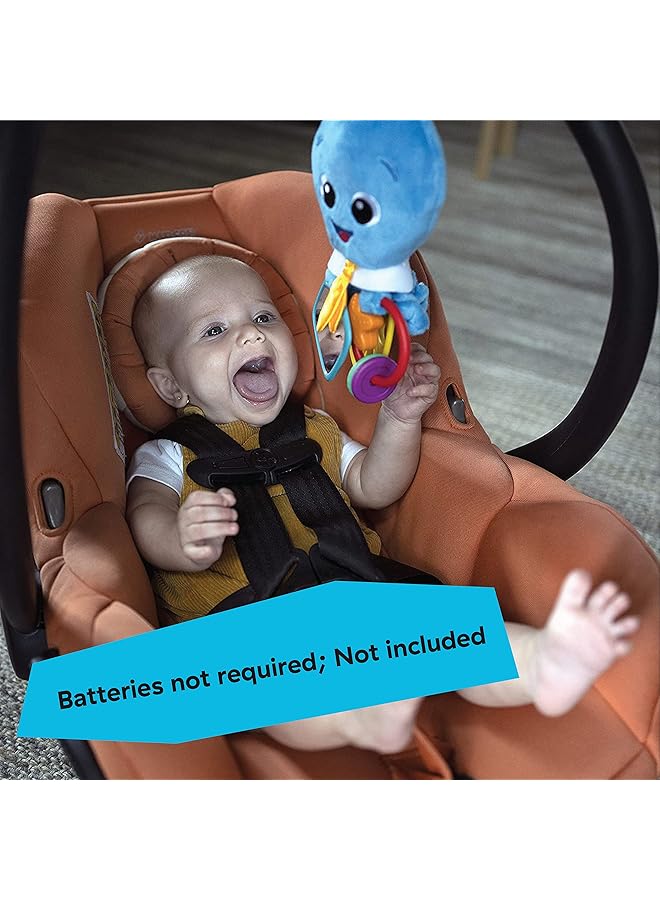 بيبي أينشتاين لعبة الأخطبوط الناعمة المحشوة من أكتيفيتي آرمز، مناسبة للأنشطة الحسية المتعددة، مثالية لعربات الأطفال وحقائب الحفاضات من عمر 0 إلى 36 شهرًا - Image 5