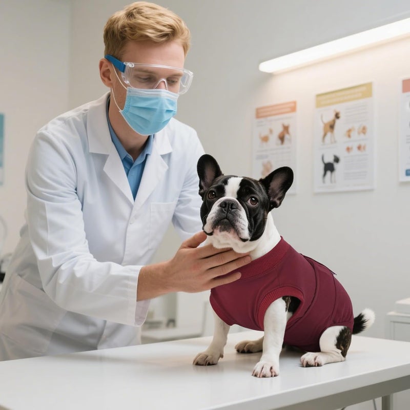 Kuoser Trendy economical quality Dog Surgery Recovery Suit, Recovery Suit for Female Male Dogs, Dog Onesie After Surgery Spay Neuter, Anti-Licking Pet Surgical Recovery Snugly Suit, Bodysuit for Abdominal Wounds Skin Disease Assorted natural tone picks - Image 5