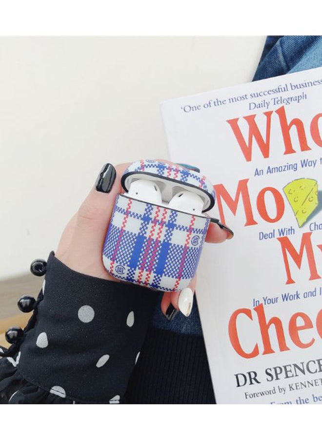 Stripe Design Case Cover For Apple AirPods 1/2 Blue/White/Red - Image 2