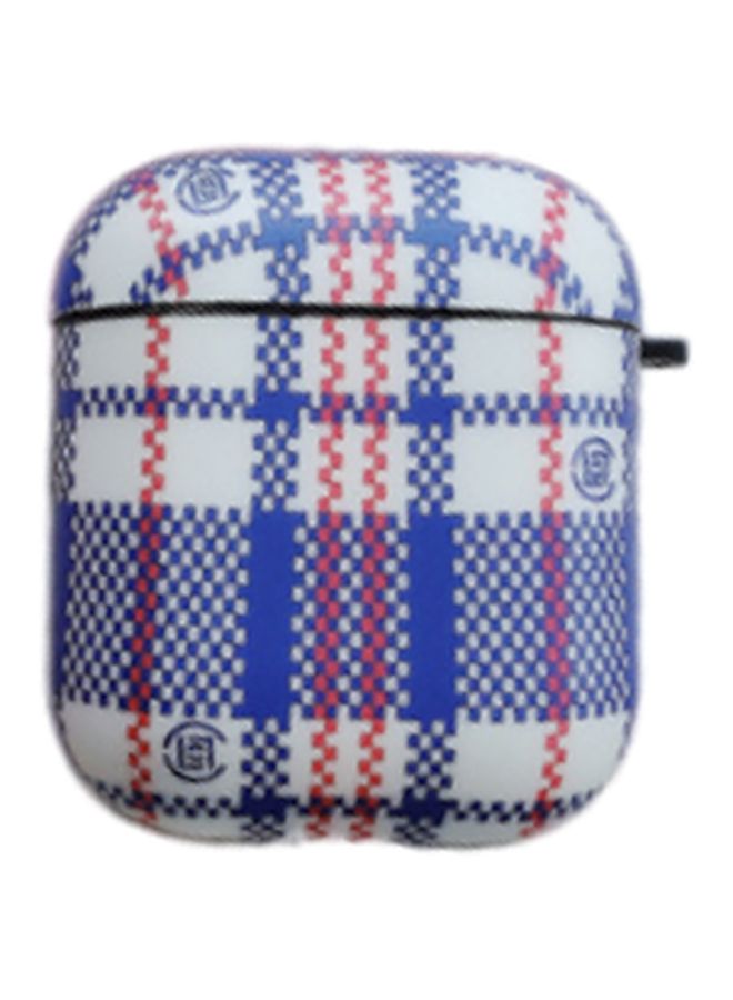 Stripe Design Case Cover For Apple AirPods 1/2 Blue/White/Red - Image 1