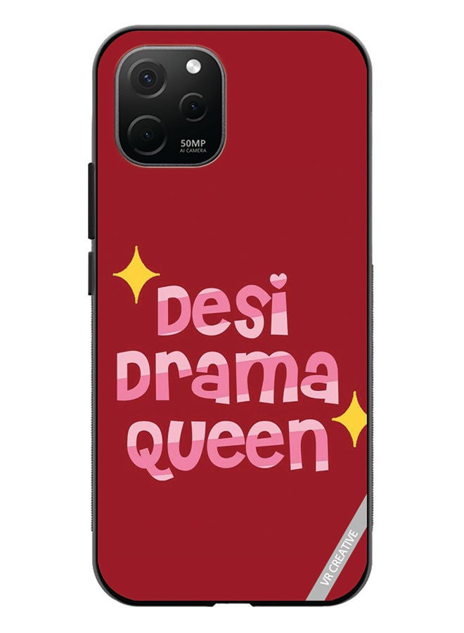 VR CREATIVE Protective Case Cover For Huawei Nova Y61 Desi Drama Queen Design Multicolour - Image 1