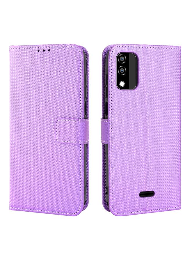 Zaboon Case For BLU C5 Max 2022 Diamond Texture Leather Phone Case - Image 2