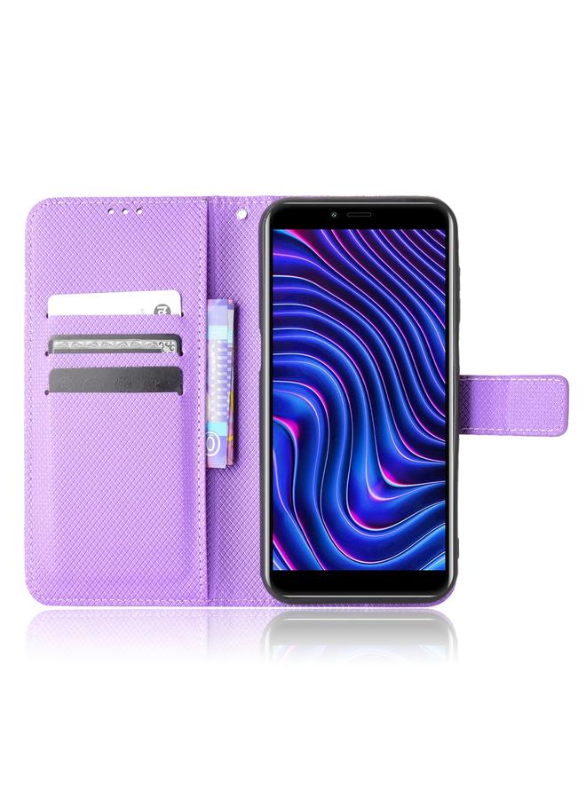 Zaboon Case For BLU C5 Max 2022 Diamond Texture Leather Phone Case - Image 3