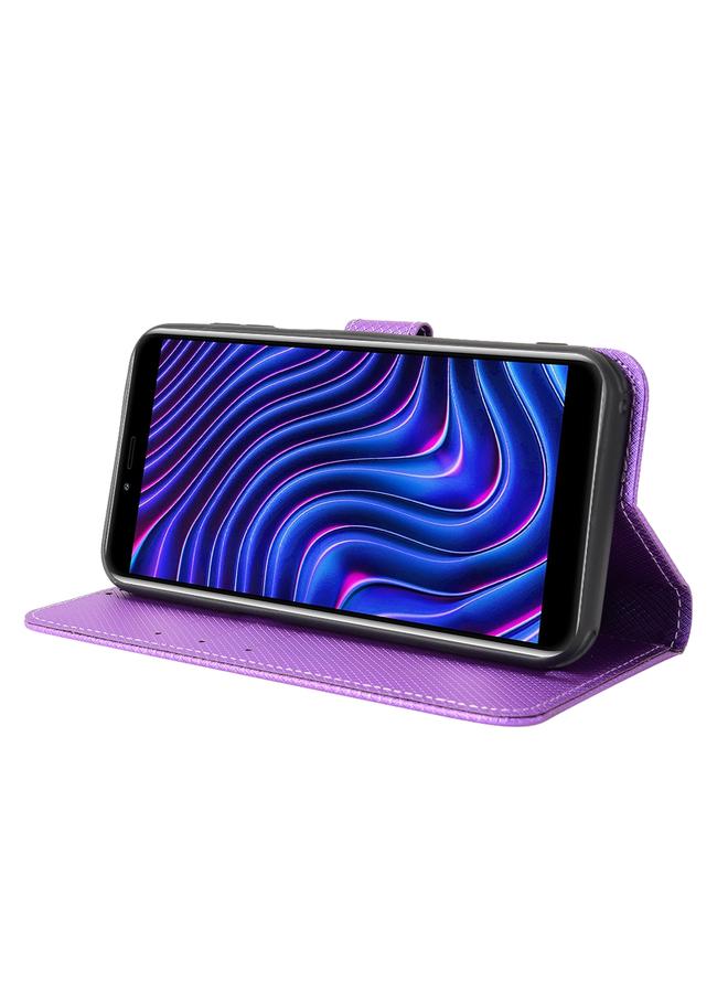 Zaboon Case For BLU C5 Max 2022 Diamond Texture Leather Phone Case - Image 4