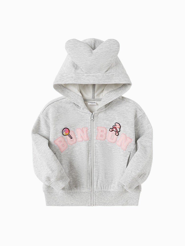 Balabala Girls' Hoodie Jacket With Embroidery - Image 1
