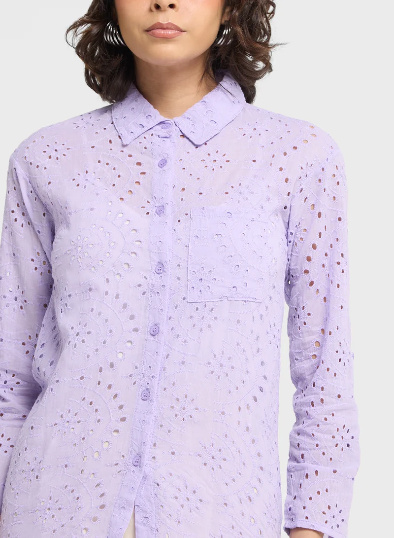 ELLA Button Down Shiffly Shirt
