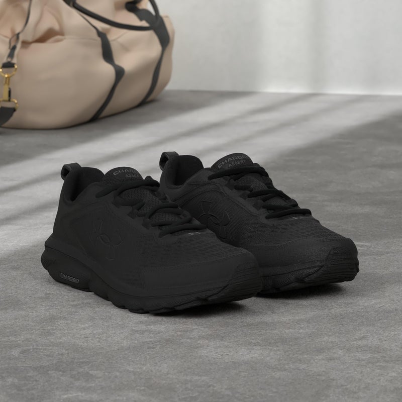 UNDER ARMOUR أندر أرمور أحذية الرجال تشارجد أسيورت 9، أسود (002)/أسود، 9 عريض جداً أمريكي - Image 2