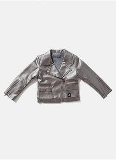 OWNKIDS Kids Girls Leather Jacket 