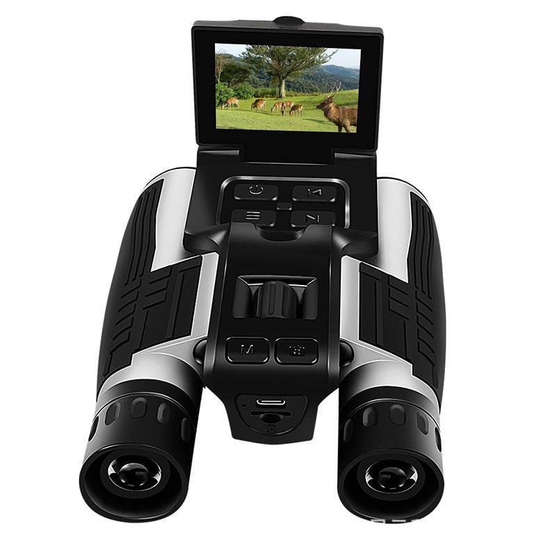 Outdoor Explosions Hd Pography Video Starlight Night Vision Bird Watching Mirror Binocular Camera With Screen Digital Telescope - Image 2