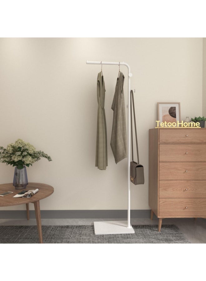 Old_Feller Modern Metal Coat Rack Freestanding ,Coat Stand With 3 Hooks,Perfect for Bedroom, Living Room, Office & Dining. Easy to Clean, Stylish & Durable, White&White - Image 4