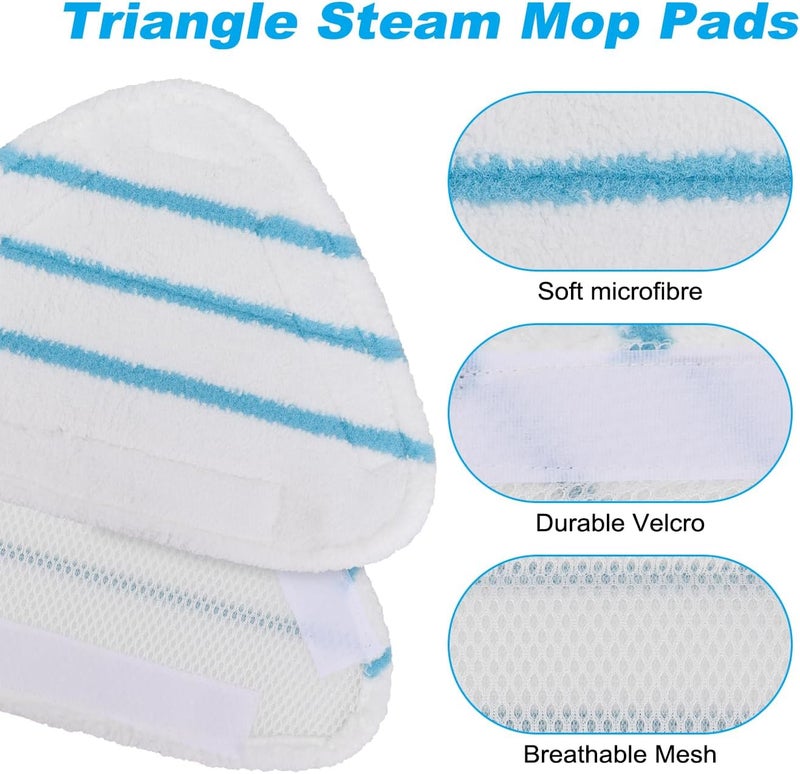 أغطية بديلة لمكنسات البخار True & Tidy STM-500، STM-700، STM-700A، وقماش تغطية مكنسة البخار المصنوع من الألياف الدقيقة؛ تناسب أنواع مكانس البخار المثلثة الأخرى، قابلة للغسيل (عبوة تحتوي على 4 أغطية). - Image 3