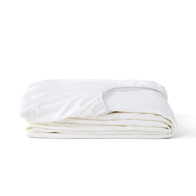 TUFT NEEDLE KING MATTRESS PROTECTOR WATERPROOF LIQUIDPROOF SLEEPS QUIET FITTED SHEET STYLE SOFT AND COMFORTABLE WHITE