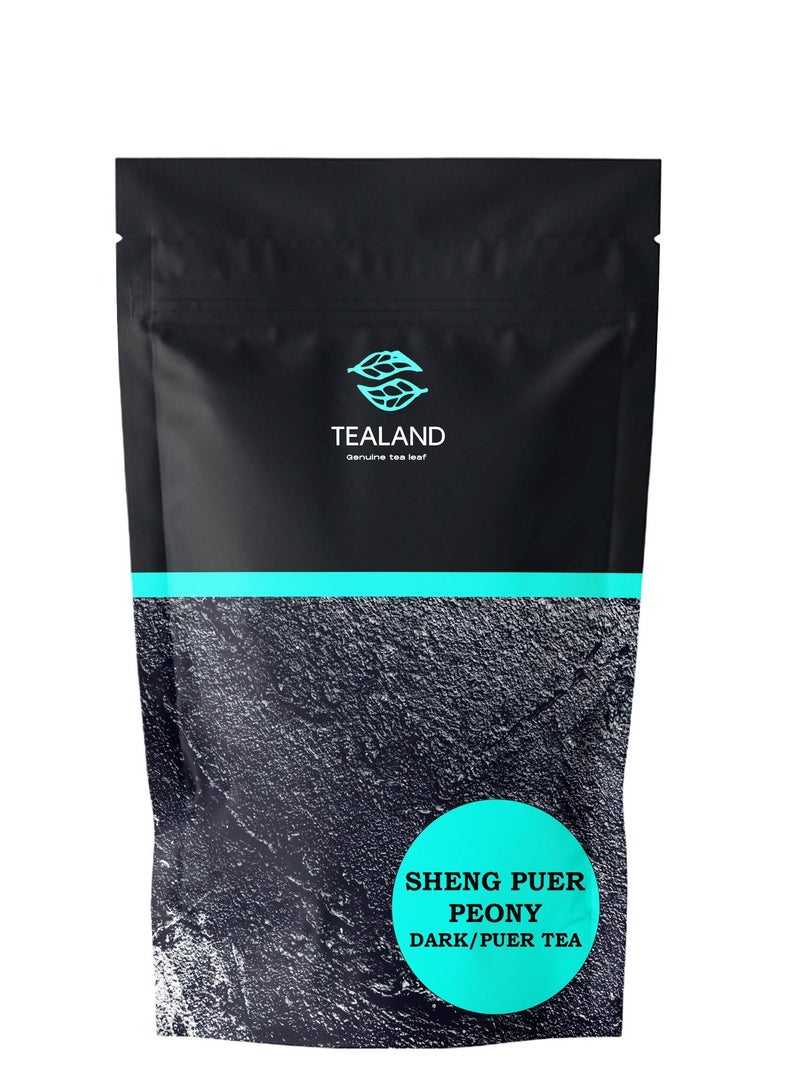 Tealand Organic Aromatic Dark Sheng Puer Peony Strong Malty Loose Leaf Refreshing  Loose Leaf Tea - Image 3