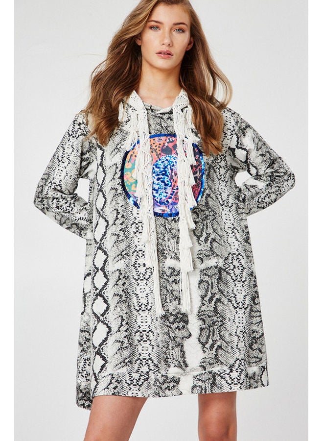 BSB Animal printed dress with broderie - Image 1