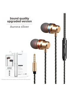 Generic BNR Headphones For Apple Huawei Xiaomi OPPO In-Ear Type-c Android Game Phone Wired-Color:S5 Champagne Gold + Packing ]  - Image 1