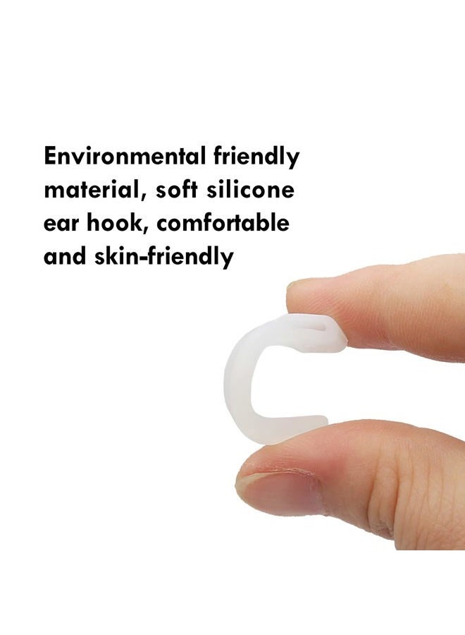 topstart 12 Pairs Glasses Ear Grip, Anti-Slip Glasses Ear Hook Comfort Silicone Eyeglasses Ear Cushion For Glasses Sunglasses Reading Glasses Retainers for Kids Adults (Clear) - Image 3