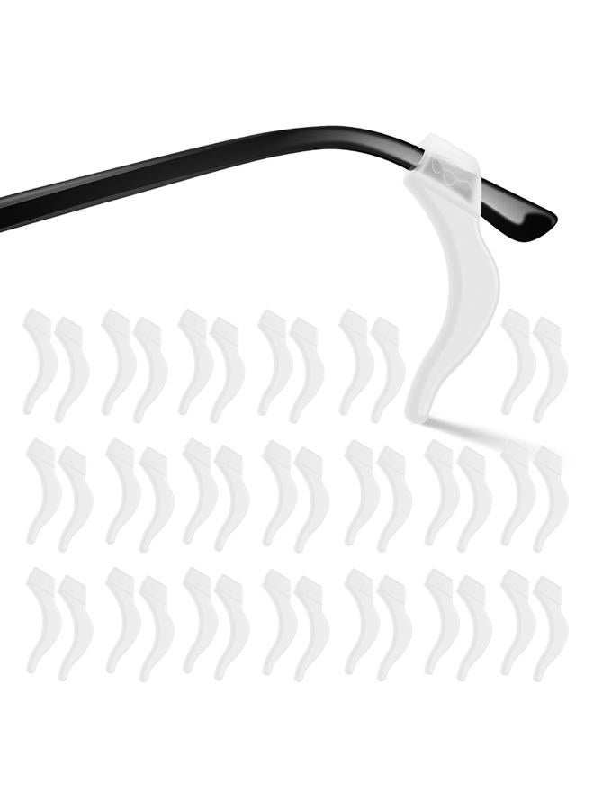 topstart 12 Pairs Glasses Ear Grip, Anti-Slip Glasses Ear Hook Comfort Silicone Eyeglasses Ear Cushion For Glasses Sunglasses Reading Glasses Retainers for Kids Adults (Clear) - Image 1