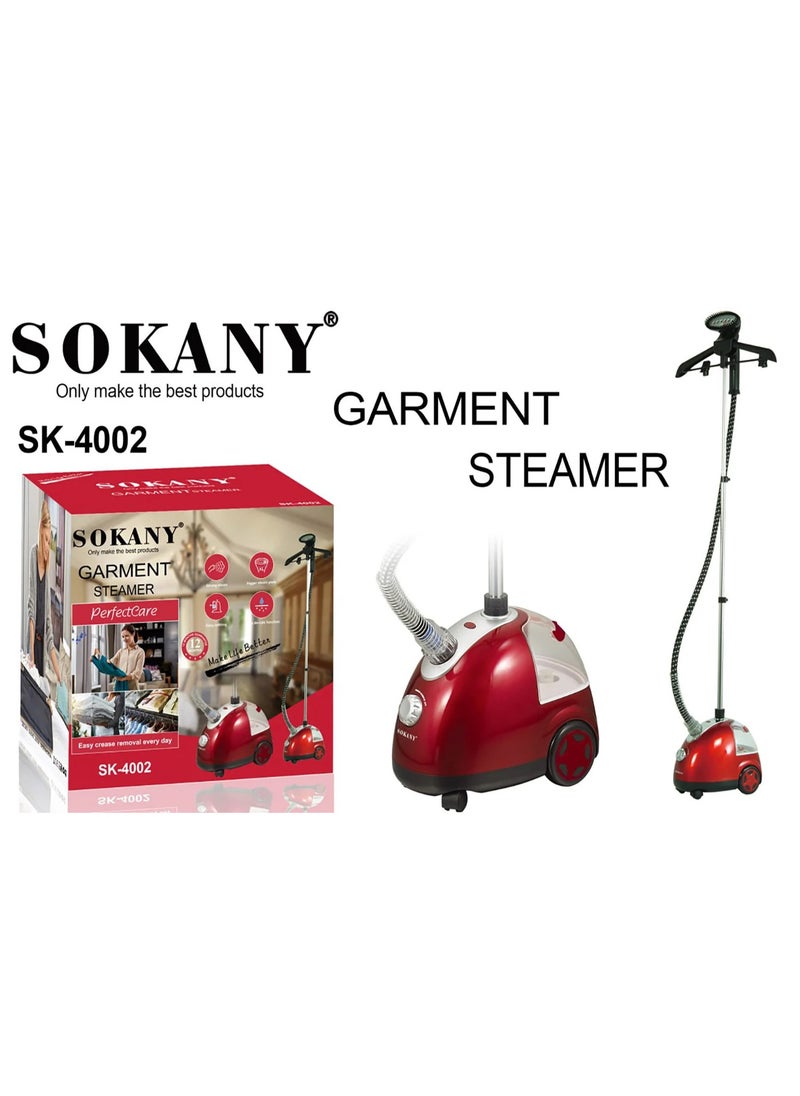 sokany Garment/Clothes Steamer All-in-One Iron，Professional Curtains Steamer,Upright Garment Steamer,with Hanger/Ironing Board/Gloves,2000W  - Image 1