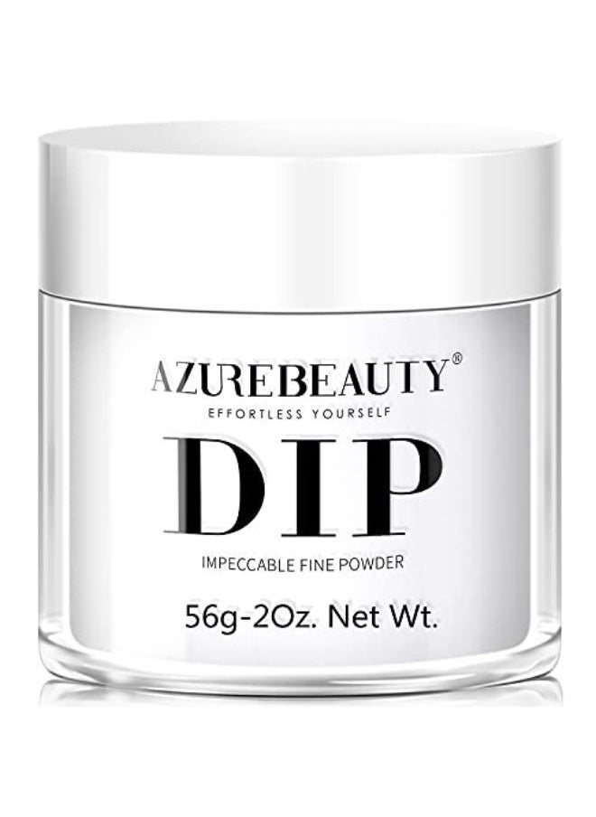 AZUREBEAUTY Clear Color 2Oz/56G, Azurebeauty Basic Transparent Acrylic Dipping Powder Crystal French Nail Art Starter Manicure Salon Diy At Home, Odor-Free, Long-Lasting, No Nail Lamp Needed  - Image 1