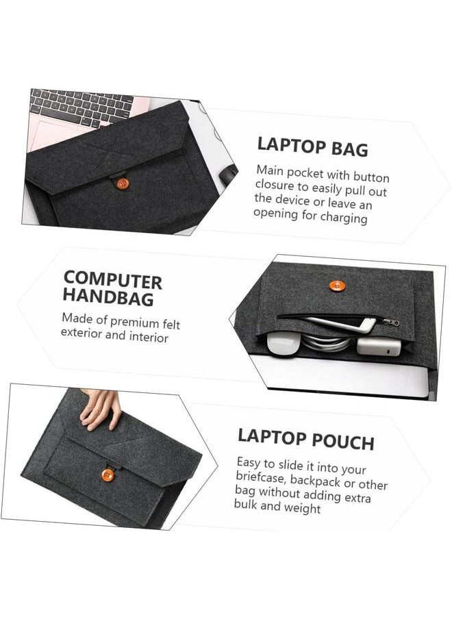 yongsheng 11.6-12.5 inch Felt Laptop Sleeve Bag Protective Case for IdeaPad 3 11/ Flex 3 11/ 11.6"/HP Pavilion X360/ Stream Plus V2 12.2"/ Chromebook 4  - Image 2
