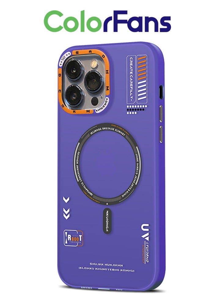 Magnetic Case for iPhone 13 Pro Max Compatible with MagSafe Slim Protective Translucent Matte Phone Cover Matte Deep Purple