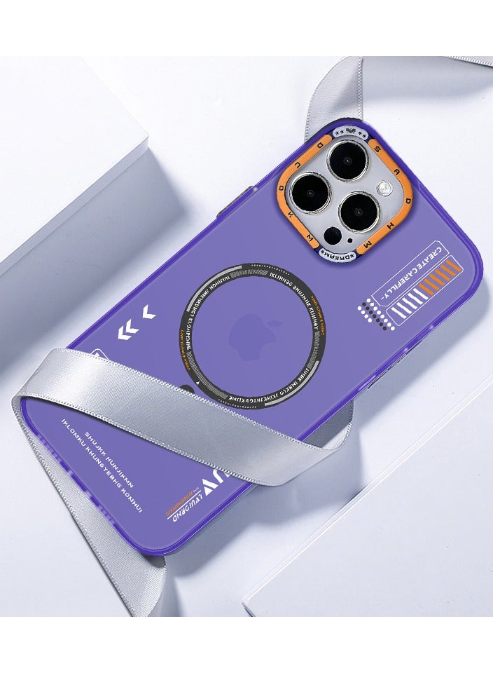 Magnetic Case for iPhone 13 Pro Max Compatible with MagSafe Slim Protective Translucent Matte Phone Cover Matte Deep Purple