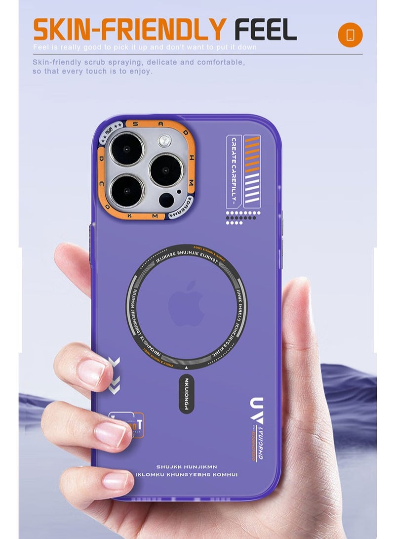 Magnetic Case for iPhone 13 Pro Max Compatible with MagSafe Slim Protective Translucent Matte Phone Cover Matte Deep Purple