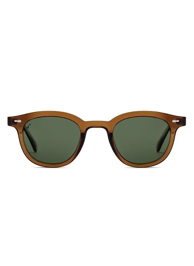 VINCENT CHASE Full Rim Round Classics Branded Latest And Stylish Sunglasses Polarized And 100% UV Protected Unisex Large VC S16751
