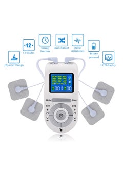 SYOSI TENS Unit Muscle Stimulator Machine with Replacement Pads for Pain Relief, 12 Modes, 40 Intensities, TENS EMS Dual Channel Rechargeable Electric Pulse Massager  - Image 2