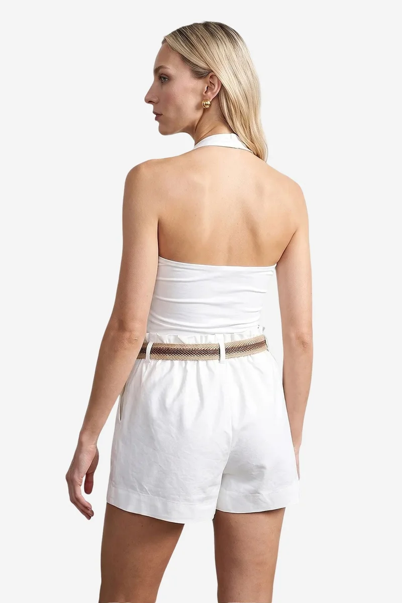 Dilvin White DILVIN Nylon Elastane Blouse for Women | Best Price UAE