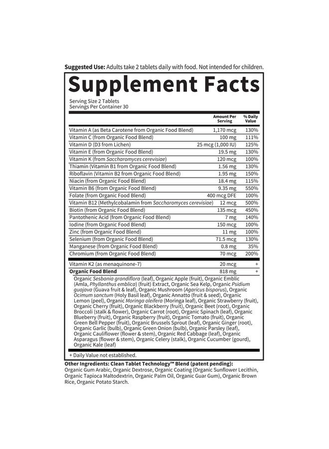 Garden of Life Garden of Life Organics Whole Food Multivitamin for Men, 60 Tablets, Vegan Mens Vitamins and Minerals for Mens Health and Well-Being, Certified Organic Vegan Mens Multi  - Image 5