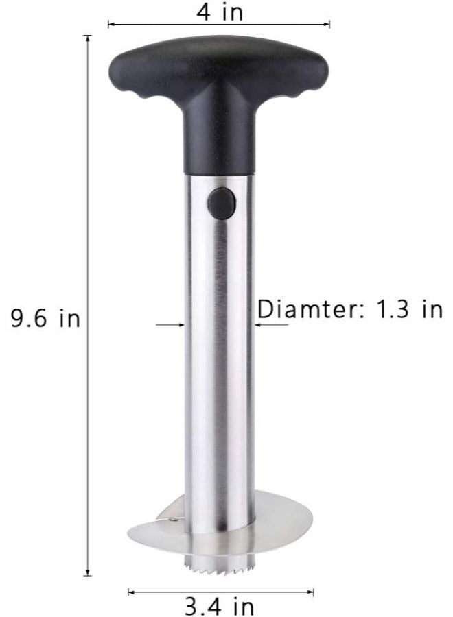 Pineapple Cutter Corer Slicer Peeler Stainless Steel Slicer Stem Remover Cutter Tool All-in-one Kitchen Gadget - Image 2