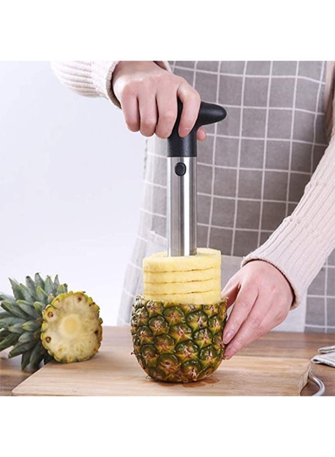 Pineapple Cutter Corer Slicer Peeler Stainless Steel Slicer Stem Remover Cutter Tool All-in-one Kitchen Gadget - Image 5