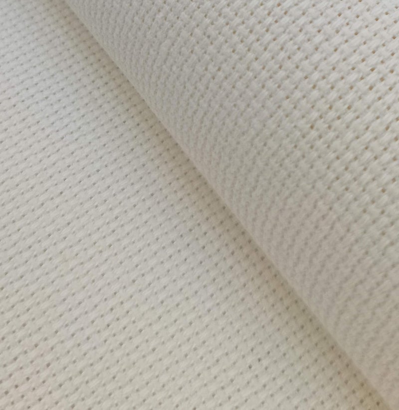KCS 59" x one Yard 18 Ct Counted Cotton Aida Cloth Cross Stitch Fabric (Cream) - Image 2
