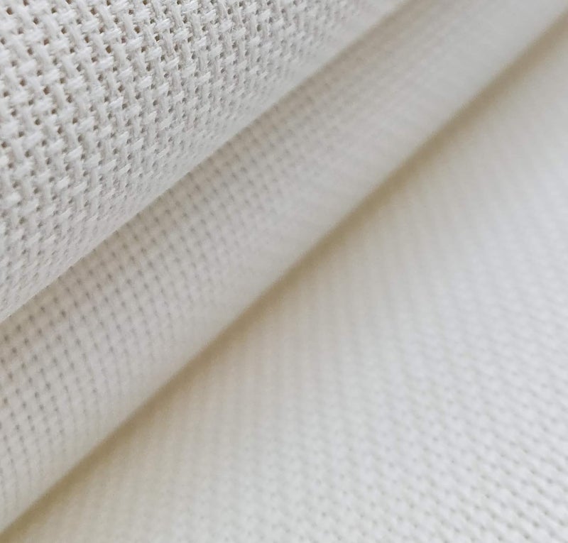 KCS 59" x one Yard 18 Ct Counted Cotton Aida Cloth Cross Stitch Fabric (Cream) - Image 3