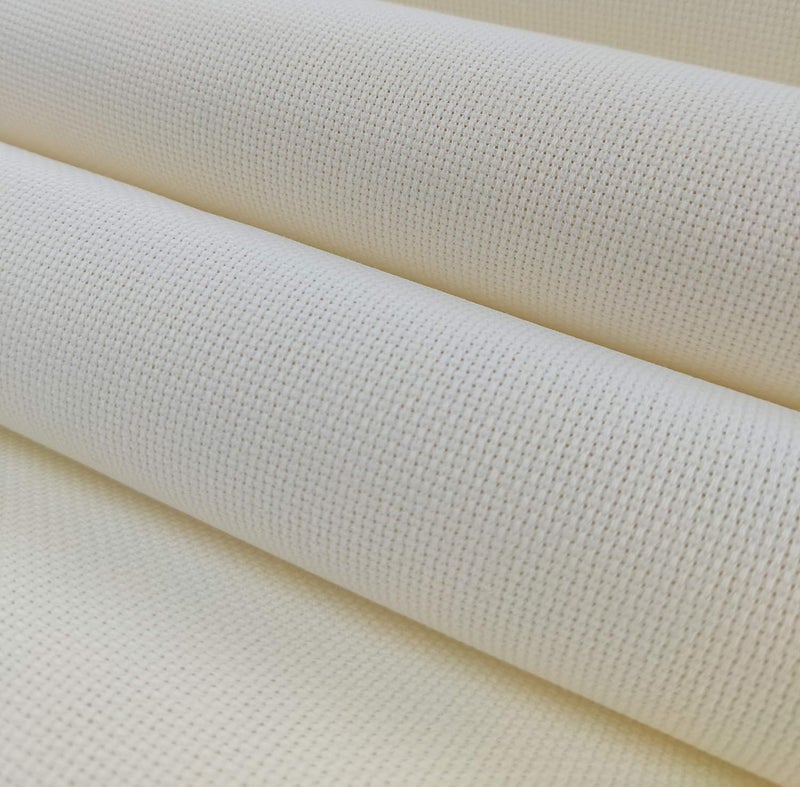 KCS 59" x one Yard 18 Ct Counted Cotton Aida Cloth Cross Stitch Fabric (Cream) - Image 5