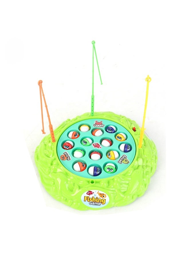 DAT Kids Electric Rotating Fishing Game with Music – 15 Fish & 3 Rods, Hand-Eye Coordination Toy, Ages 3+ - Image 5