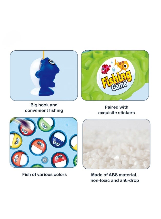 DAT Kids Electric Rotating Fishing Game with Music – 15 Fish & 3 Rods, Hand-Eye Coordination Toy, Ages 3+ - Image 4