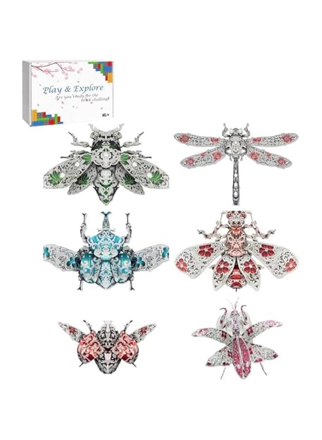 3D Metal Puzzle, Metal Model Kits, Insect Themed Animal Fashion Brooch Assembling DIY 3D Puzzles to Build, 3D Model Building Kits for Teens and Adults, Decoration Gift - Image 1
