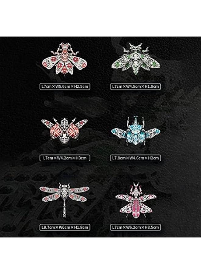 3D Metal Puzzle, Metal Model Kits, Insect Themed Animal Fashion Brooch Assembling DIY 3D Puzzles to Build, 3D Model Building Kits for Teens and Adults, Decoration Gift - Image 3
