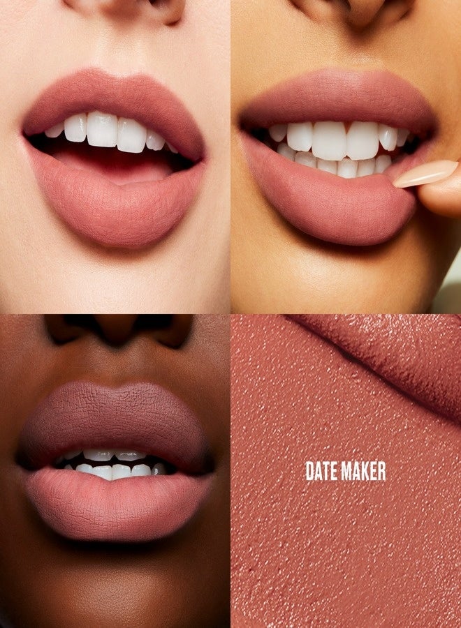 MAC Cosmetics Powder Kiss Lip + Cheek Mousse – Date-Maker | Soft-Blurring Matte Multi-Use Lip & Cheek Tint with Whipped Texture – 5ml - Image 3